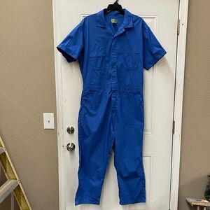 Vintage NOS Wear Guard Royal Blue Short Sleeve Work/Mechanic Coveralls XLR 46-48